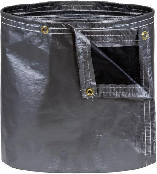 Tarps Heavy Duty Waterproof 10x20 FT, Extra Thick 12 Mil Large Tarps with Grommets and Reinforced Edges,UV Resistant,Tear&Fade Resistant, Silver/Black Multipurpose Cover for Home Boats Cars Camping