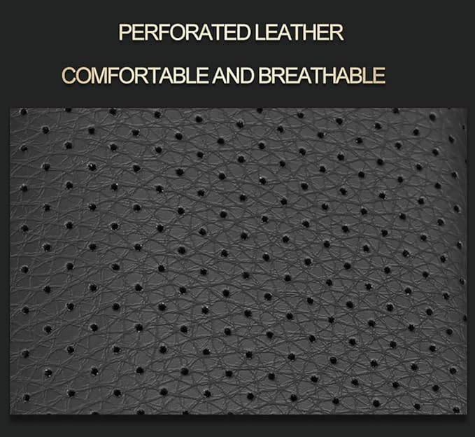 EKR Custom Fit Tacoma Front Car Seat Covers for Select Toyota Tacoma 2016 2017 2018 2019 2020 2021 2022 2023 Double Cab/Access Cab - Front Row Only, Leather (Black with Blue Trim)