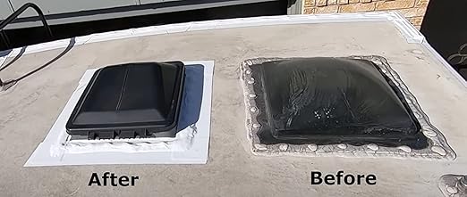 RV Roof Tape, 6" x 10' Black - UV-Resistant Camper Roof Sealant, Stops Leaks - Eternabond Equivalent