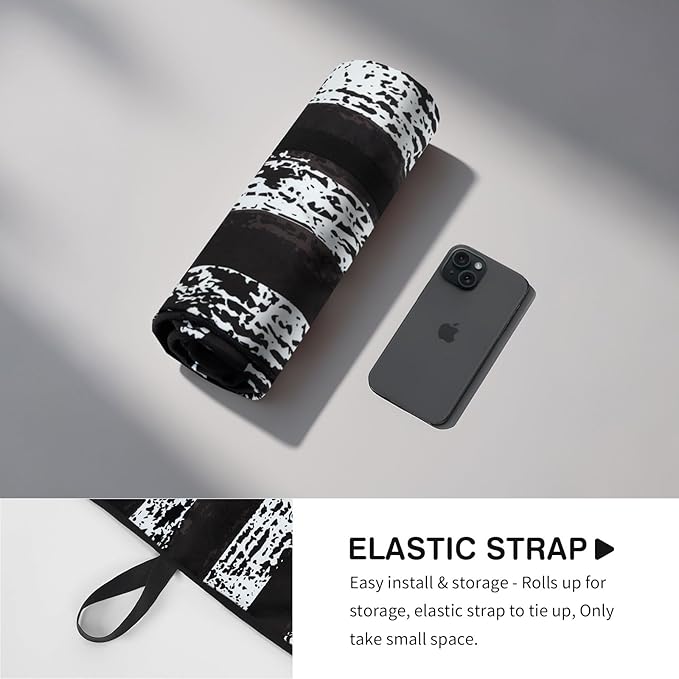 Premium Hooded Cloth Seat Cover for Cars - Automotive Seat Pads Universal Fit for Sedans Truck SUV - Waterproof Front Seat Protectors Great for Athletes Workouts Swimming Running Boxing Yoga