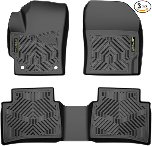 DOTCOM TPE Floor Mats Fit Toyota Corolla Sedan 2020-2024(NOT Fit Hatchback Models),All Weather Full Cover Protection 1st & 2nd Row Floor Liners Cargo Liner Accessories,alfombras para carro 3PCS