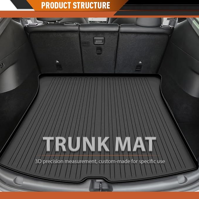 ANDPLAY TPE Floor Mats Liners 4PCS Compatible with Kia Telluride 2020 2021 2022 2023 2024 2025 All Weather Protection Black Floor Liners alfombras para carro