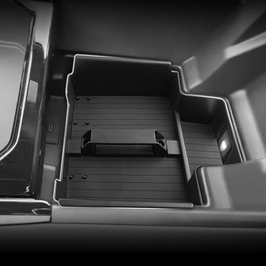 SXCY for 2024 2025 Silverado EV/Sierra EV Center Console Organizer [Not for Sliding Console] 2025 Chevy Silverado EV Accessories Console Tray 2025 Silverado EV/2025 Sierra EV Middle Console Organizer