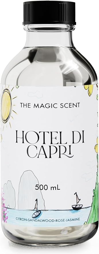 The Magic Scent Hotel Di Capri Hotel Scent Diffuser Oil - Cold-Air & Ultrasonic Fragrance Oil for Diffuser Inspired by Capri, Italy - Essential Oils for Diffusers Aromatherapy (500 ml)