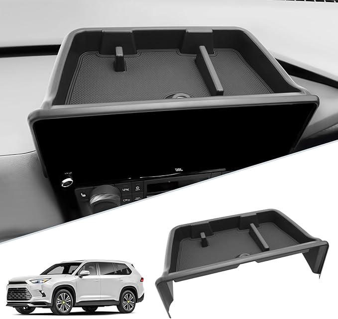 SKTU for 2024 2025 2026 Toyota Grand Highlander Dashboard Organizer 2024 2025 2026 Grand Highlander(Hybrid) Behind Screen Organizer 2024 2025 2026 Grand Highlander Accessories with Sunglasses Holder