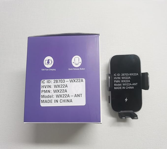 Wireless Car Charger Mount Auto Clamping, 15W Fast Charging Car Phone Holder Charger for Dash Windshield Vent for iPhone 17 16 15 14 13 12 Pro Max, Samsung Galaxy S25 S24+ S23 Ultra S22 S21+