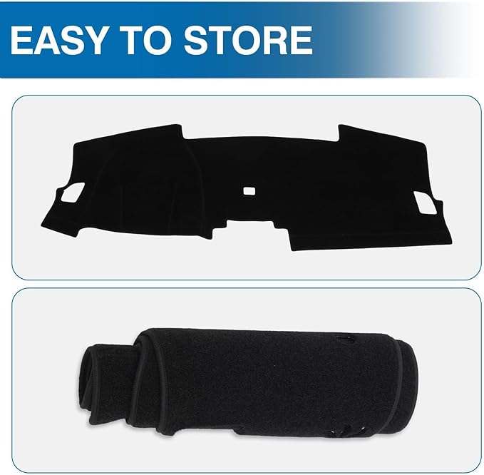 KUST Car Dash Cover for Honda CRV CR-V 2023 2024 2025 2026 (EX, EX-L, Sport, Sport Touring) (Without HUD) Non-Slip Dashboard Cover Polyester Interior for CRV Accessories Sunshade No Glare Black