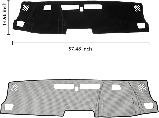 KUST Car Dash Cover for Chevy Chevrolet Colorado 2023 2024 2025 2026 Non-Slip Dashboard Cover Polyester Interior Accessories for Colorado Custom Fit Dash Mat Sunshade No Glare Black