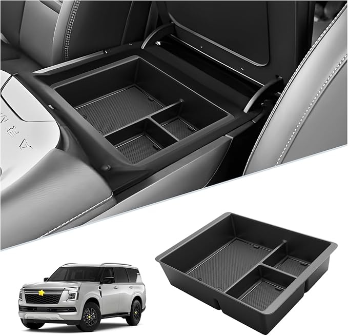SKTU for 2025 2026 Nissan Armada Accessories Center Console Organizer for 2025 2026 Nissan Armada (SV/SL/Platinum/Pro-4X/Platinum Reserve) Console Tray Armada Middle Console Tray Durable