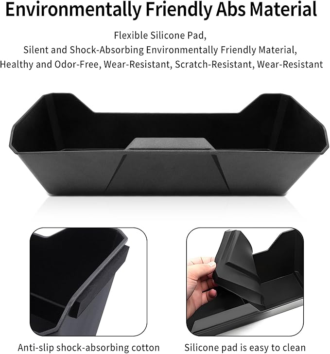 2025 Tesla Cybertruck Under Seat Storage Tray for 2024-2025 Cybertruck Hidden Organizer Tray Box Waterproof Seat Drawer Double Layer Organizer Drawer Accessories