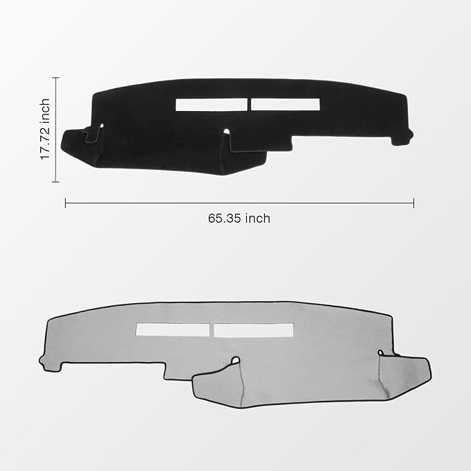 KUST Car Dash Cover for Chevy Chevrolet Silverado/GMC Sierra C1500 C2500 C3500 K1500 K2500 K3500 1988-1994, GMC Yukon/Chevy Blazer Suburban 1992-1994 Dashboard Cover Non-Slip Black
