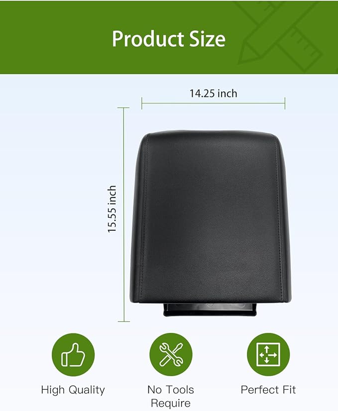 UMISHI Car Center Console Armrest Lid Replacement for Ford F150 2015 2016 2017 2018 2019 2020 Replaces# FL3B 1504604 AA (Center Console (Black))