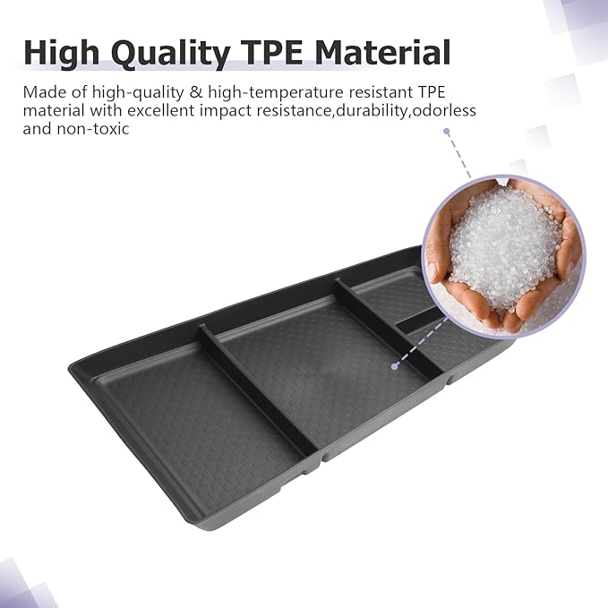 LUWU 2025 Equinox Center Console Organizer Compatible with 2025 Chevrolet Equinox Accessories Under Console Tray Armrest Console Organizer Equinox 2025 Accessories 2Pack (Not for EV Model)