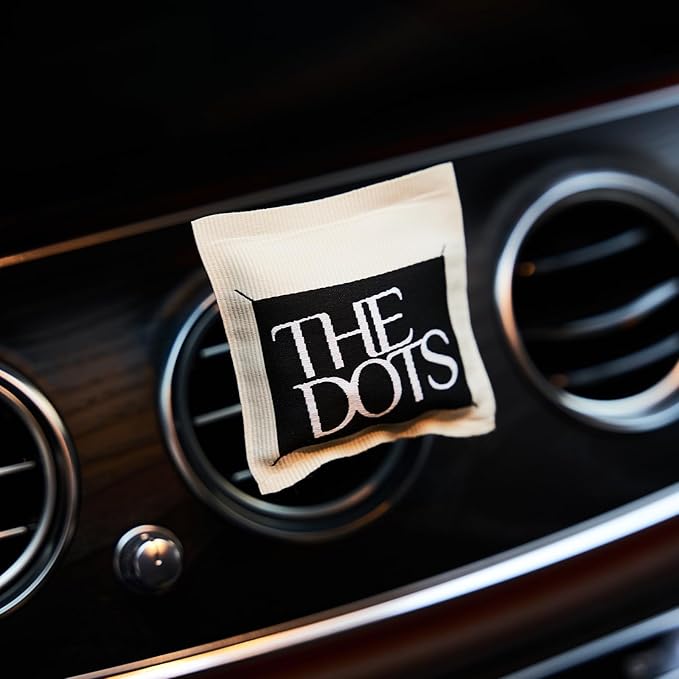 THEDOTS Coconut Lychee Car Vent Clip, Fabric Sachet Air Freshener, 30 Days Long-Lasting for Car Interior Decor, Non-Toxic (1 Pack)