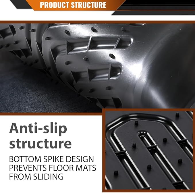 ANDPLAY TPE Floor Mats Liners Compatible with Nissan Rogue 2021 2022 2023 2024 (No Sport Models) All Weather Protection Black Floor Liners alfombras para carro