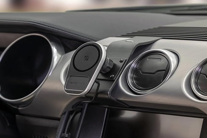 Scosche MPQ5AMPSPC Pro Charge5 15W MagSafe Car Mount Charger, Magnetic Wireless Charging Cell Phone Holder With AMPS Mounting Plate for Scosche/ProClip Vehicle Specific Mount Bases (Base not Included)