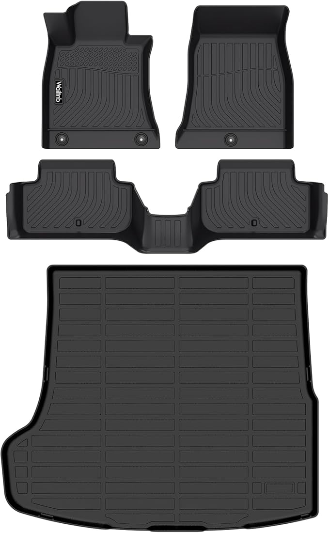 Wailtnb-Car Floor Mats & Cargo Mat Custom for 2019-2025 2026 Genesis G70 RWD Waterproof Durable All Weather Protection Floor Liner Full Set Genesis G70 Accessories Black