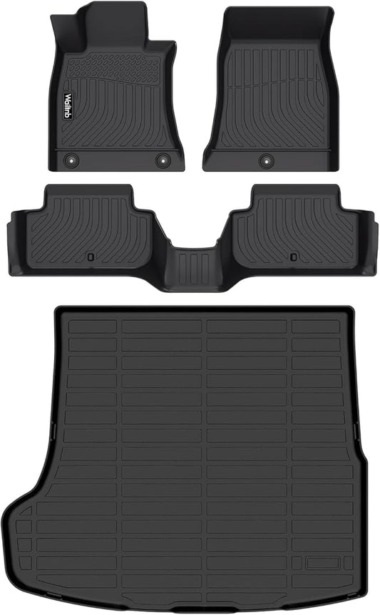 Wailtnb-Car Floor Mats & Cargo Mat Custom for 2019-2025 2026 Genesis G70 RWD Waterproof Durable All Weather Protection Floor Liner Full Set Genesis G70 Accessories Black
