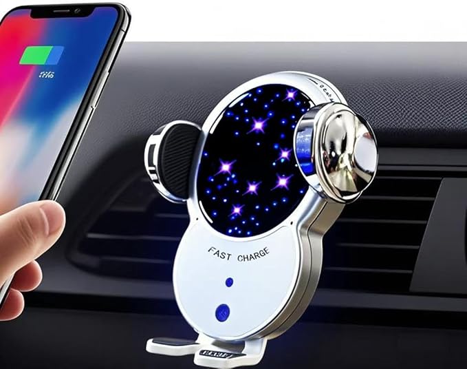 Wireless Car Charger,Mosurr 15W Auto Clamping Phone Holders for Your car fit for iPhone 16 15 14 13 12 Mini Pro Max 11 XR XS, Samsung Galaxy S25 Ultra S24 S23 S22 S21+, etc