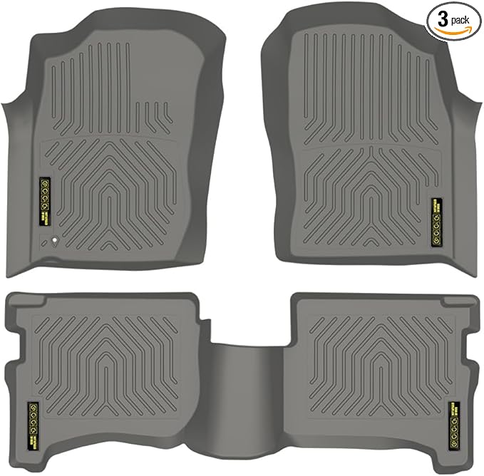 DOTCOM TPE Floor Mats Compatible With Toyota 4Runner 1996-2002 Floor Liners,All Weather Custom Fit Full Cover Protection 1st & 2nd Row Truck Mats Cargo Liner Accessories,alfombras para carro 3PCS Gray