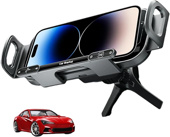 Wireless Charging Rotating Car Mount with Auto Clamping 15W Fast Charging Phone Car Mount Touch Control Wireless Chargers for Dashboard & Air Vent Grey