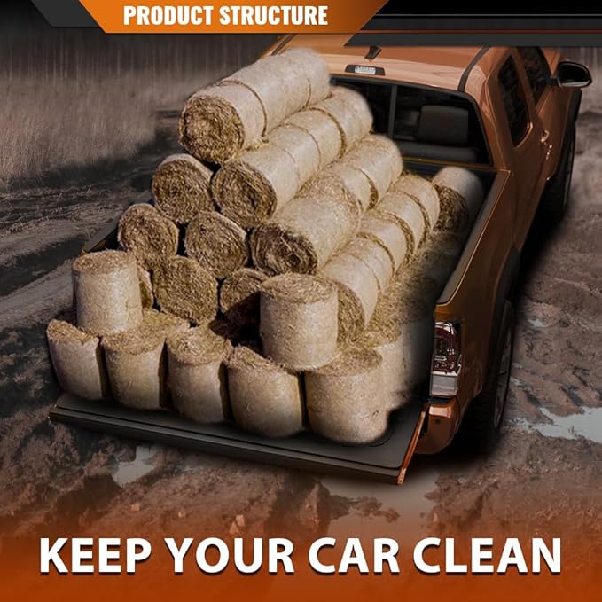 ANDPLAY TPE Floor Mats Liners 1PC Compatible with Toyota Tacoma 2005-2023 All Weather Protection Black Floor Liners alfombras para carro