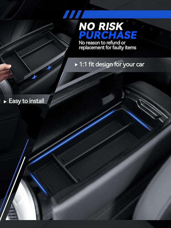 for Benz G-Class Center Console Organizer Benz G-Class G500/G350/W463/W464 2018-2024 Accessories Armrest Tray Middle Storage Box Insert Container Durable ABS Plastic