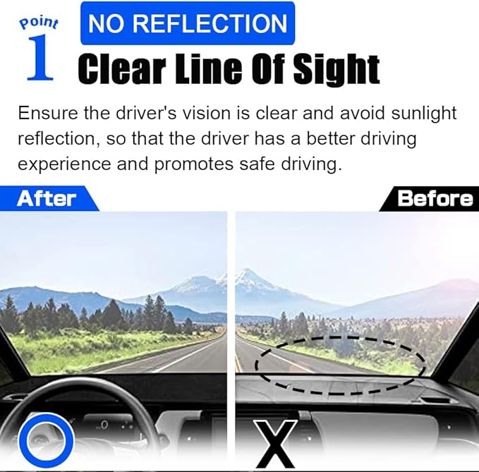 XITER Polyester Dashboard Cover Mat Carpet Dash Nonslip Sun Shade Mat Compatible For Toyota 4RUNNER 2010-2024