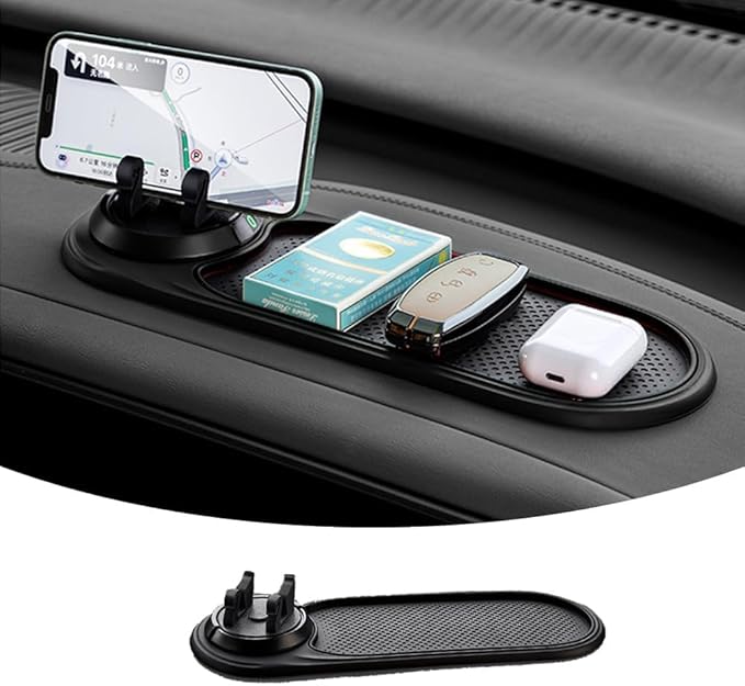 Tumecos Car Non-Slip Pad for Car Dashboard,Dashboard Mat for Car Dashboard Accessories,Dash Cell Phone Mount,Non-Slip Mat Can Hold Cell Phone, Keys, Sunglasses