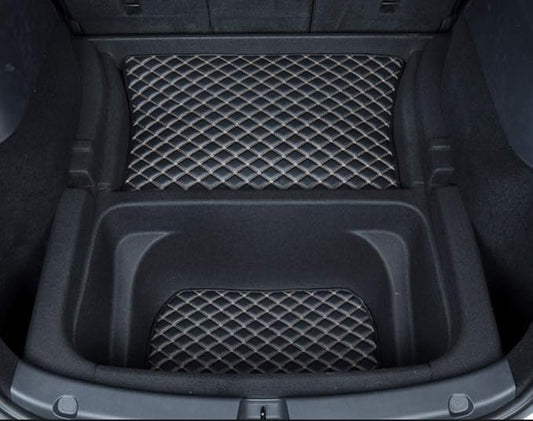 Tesla Model Y Rear Trunk Storage Mat Car Trunk Liner Compatible with Tesla Model Y (2020-2026) 2 Piece