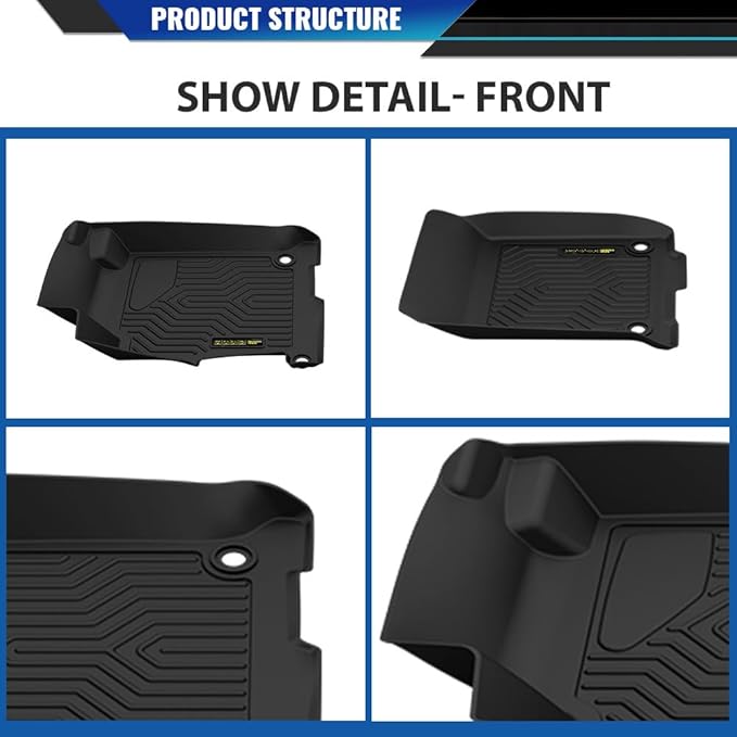 DOTCOM TPE Floor Mats Fit Honda Accord Sedans 2013 2014 2015 2016 2017, All Weather Custom Fit Full Cover Protection 1st & 2nd Row Truck Mats Cargo Liner Accessories,alfombras para carro 3PCS