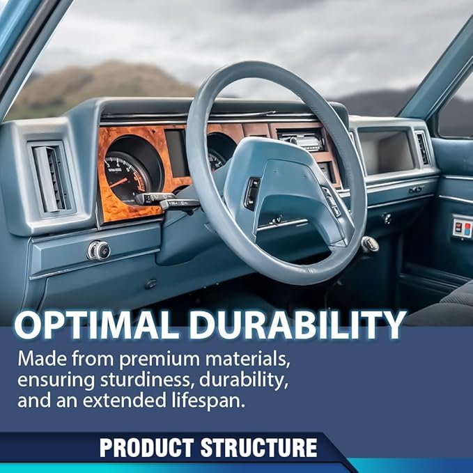 PIT66 Dash Cover Dashboard Bezel Compatible with Ford Ranger S/XLT/STX/Custom 1988, Fit Ford Ranger 1983 1984 1985 1986 1987 Light Blue Instrument Panel