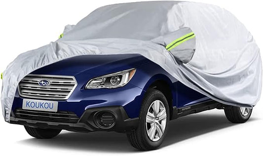 Koukou SUV Car Cover Custom Fit Subaru Outback from 1994 to 2025, Waterproof All Weather for Automobiles, Sun Rain Dust Snow Protection. (Ships from US Warehouse, Arrive Within 3-7 Days)