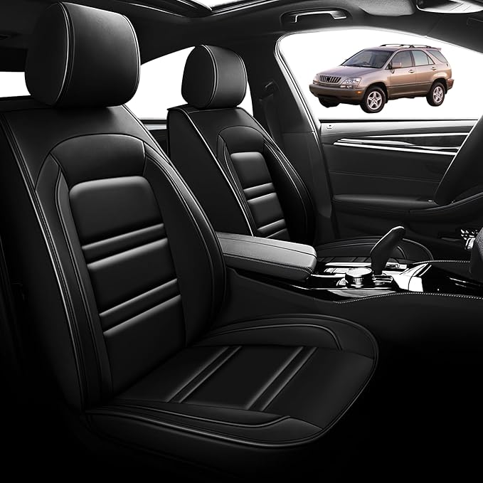 Seat Cover for Lexus Car rx300 1999-2003 | Car Seat Covers Front Seats, Waterproof Seat Protectors, Automotive Front Seat Covers (Front Seat, Black)