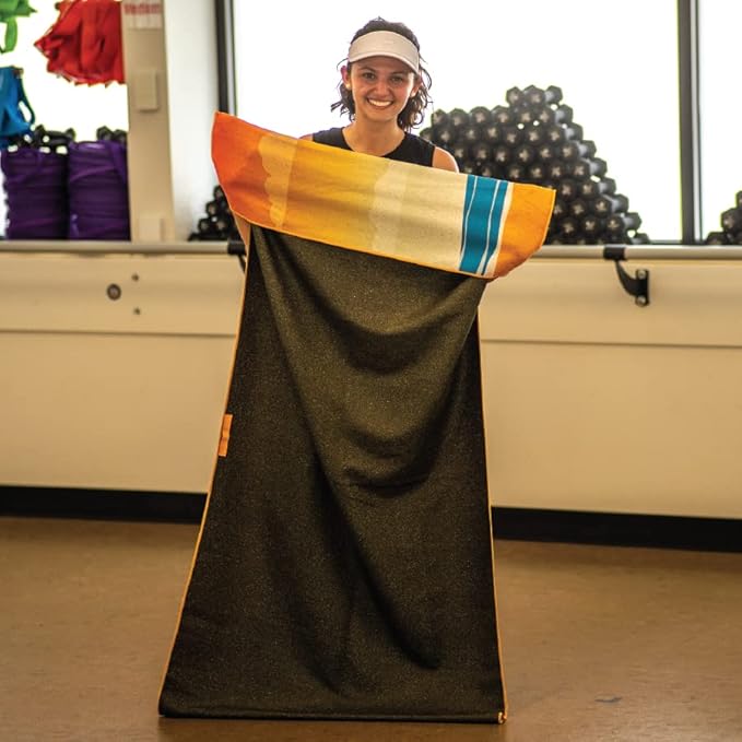 Sprints Athletic Running Towel, Full-Sized, Car Seat Cover - Performance Microfiber (Retro Sunset)