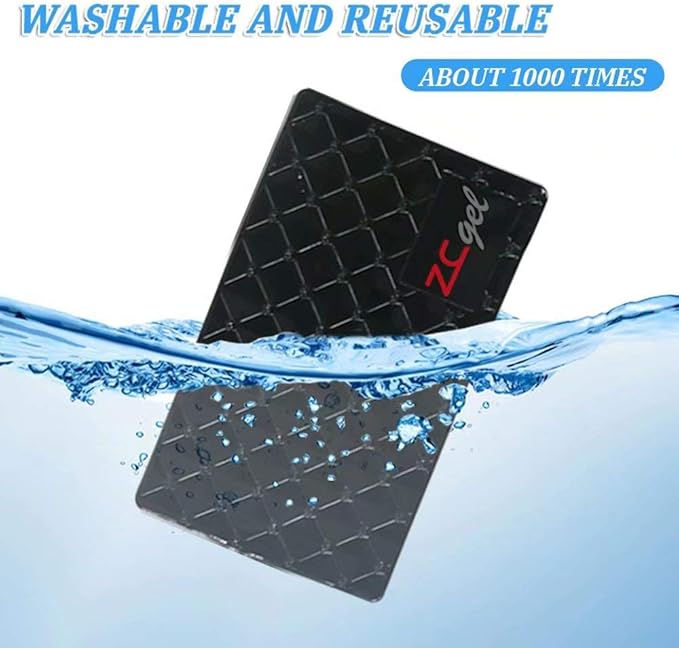 Sticky Dash Pad (4 Pack), Removable and Traceless Car Dashboard Mat with Heat Resistant, Sticky Non-Slip Dashboard Gel Pad for Cell Phone, Sunglasses, Keys, Coins and More (Size: 5.9" x 3.5")