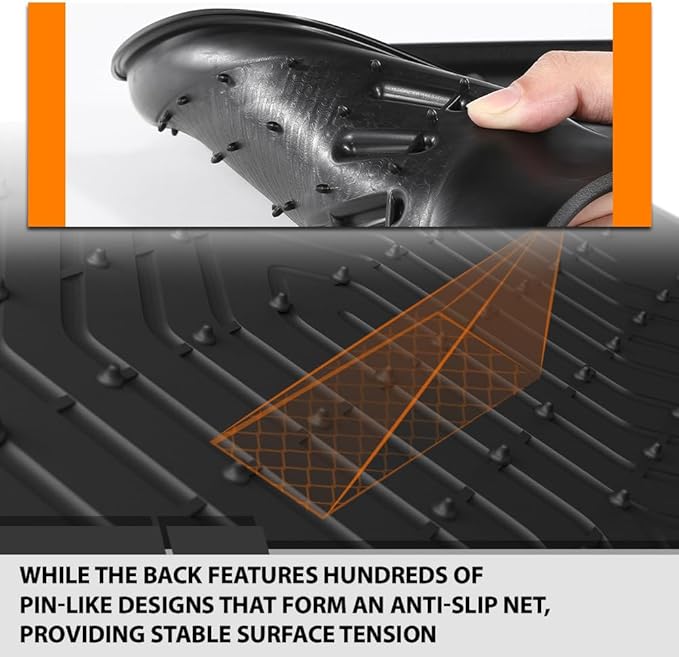 ANDPLAY TPE Floor Mats Liners Compatible with Honda CRV 2023 2024 2025 (Include Hybird) All Weather Protection Black Floor Liners alfombras para carro