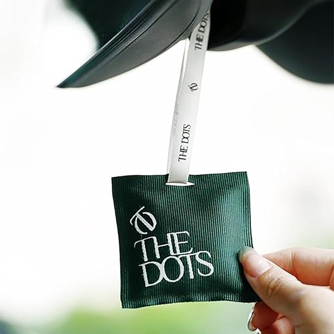 THEDOTS 3 Pack Car Air Fresheners Set, Dual Ribbons for Car Rearview Mirror, 3 Scents, Long-Lasting Fragrance, Sachet Gift