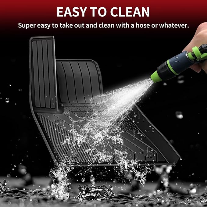 LASFIT Floor Mats&Trunk Mat Fit for BMW X5 2019-2024 2025 2026 40i/45e/50e/50i/M/M50i/M60i, All Weather TPE Custom Fit 1st&2nd Row Full Set Car Mats & Cargo Liner(Only for 5 Passengers), Black