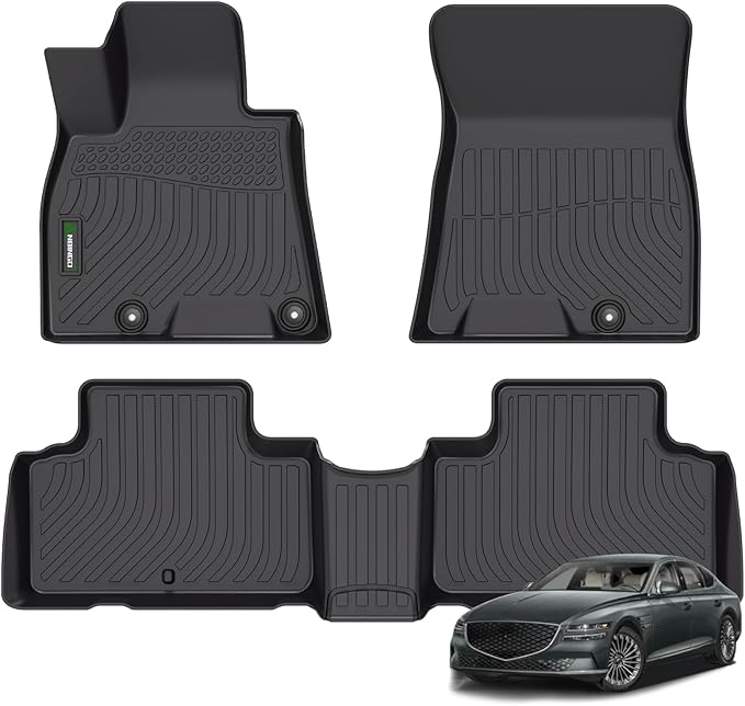 ANBINGO®-Floor Mats for Genesis GV80 2021-2026 Only 5 Seats (Not Fit Coupe), Car Mats for Genesis GV80 All Weather Floor Mats Protection TPE Front & Rear Row Waterproof GV80 Accessories