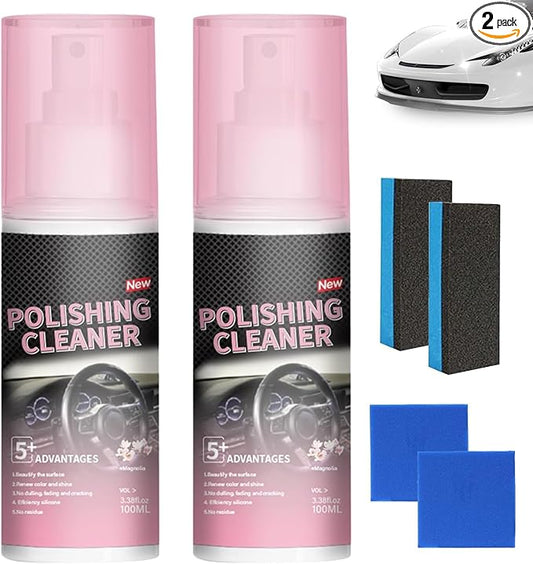 Timeno 2026 New Polishing Cleaner Car Interior, Interior All Purpose Car Cleaner for Rubber, Leather (2)