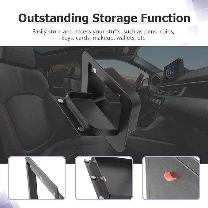 LUWU Center Console Hidden Box Organizer Compatible with 2023 2024 2025 Honda Pilot & 2024 2025 Ridgeline & 2024 2025 2026 Honda Passport Accessories Armrest Hidden Storage Box Secret Compartment Box