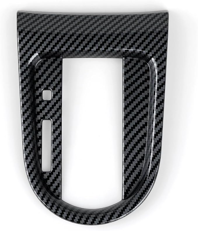 Automatic Gear Car Gear Shift Panel Frame Interior Decals for 2015 2016 2017 2018 2019 2020 2021 2022 2023 Ford Mustang Accessories ABS Carbon Fiber Stickers (Not for GT350 GT500)