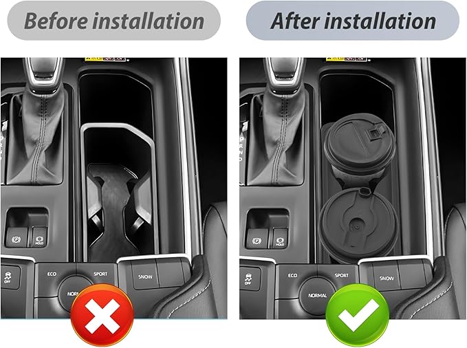 SKTU for 2024 2025 2026 Toyota Grand Highlander Accessories Cup Holder for 2024 2025 2026 Toyota Grand Highlander Central Control Cup Holder 2024 2025 2026 Grand Highlander Hybrid Accessories