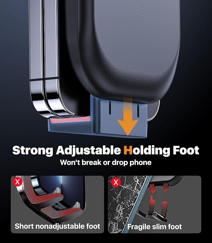 Ultra Stable Phone Holders for Your Car [Powerful & 360 Adjustable Suction Cup] Universal Car Phone Holder Mount Long Arm Flexible Car Mount for Dashboard Windshield Air Vent All Phone Case - Pink