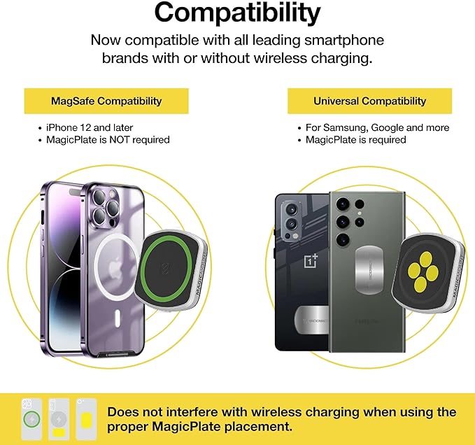 Scosche MP2WD-XTSP MagicMount Pro2 Magnetic Car Phone Holder - Ultimate Magnetic Car Mount for Windshield or Dashboard with Suction Cup - Compatible with MagSafe, iPhones, Galaxy, Pixel & Smartphones
