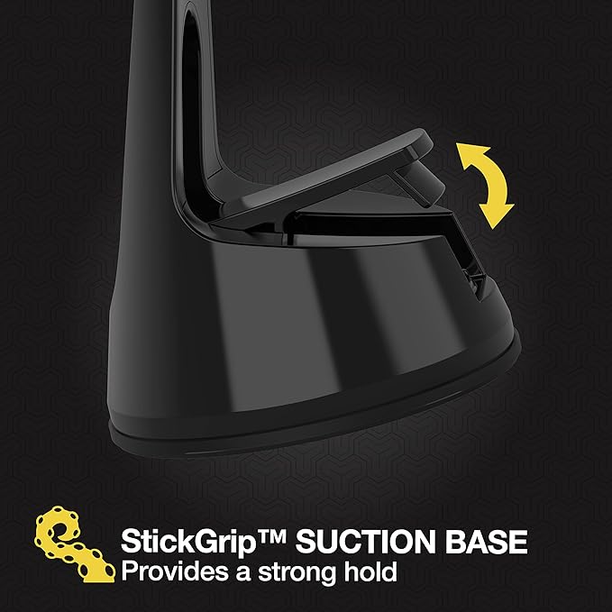 Scosche MP2ROWD MagicMount Pro2 MagSafe Car Dashboard/Windshield Suction Mount, Hands-Free Cell Phone Holder Compatible with iPhone 16/15/14/13/12 Series and More with MagicRing Adapter, Pack of 2