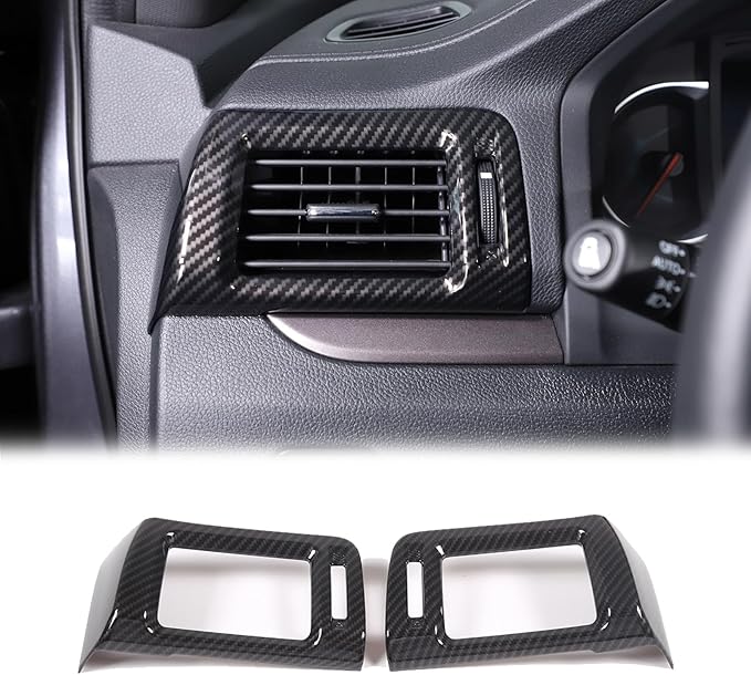 Armrest Box Handle Cover & Side Air Vent Cover & Window Lift Switch Panel Cover Trim Kit Compatible with Hond@ Pilot 2016-2022/ Passport 2019-2023 Accessories ABS (Carbon Fiber Pattern)