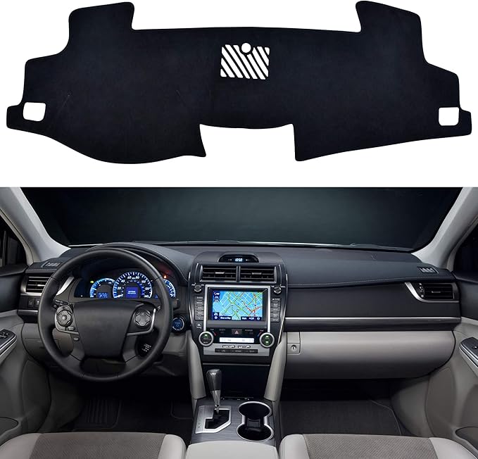 SPEEDWOW Dashboard Dash Board Cover Mat Carpet Compatible with Toyota Camry 7th Gen 2012-2017