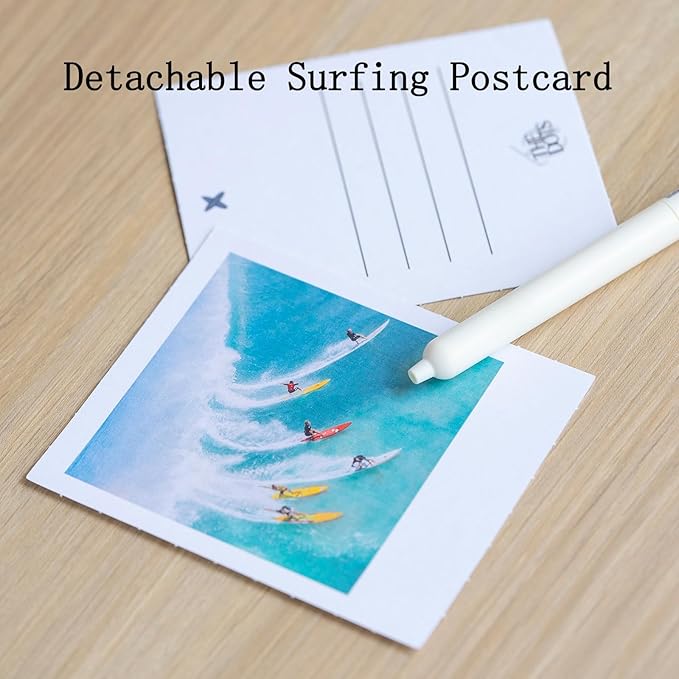 THEDOTS 15 Pack Assorted Surfboard Hanging Car Air Fresheners, 5 Unique Scents, Detachable Message Cards with Surfing Art, Long-lasting Scent, Gift for Car & Home